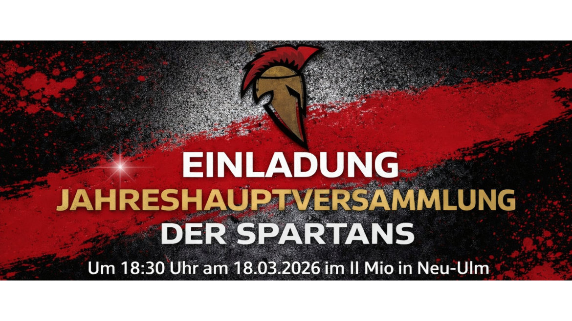 Einladung zur Jahreshauptversammlung der Abt. American Football TSV 1880 Neu-Ulm e.V. am 18.03.2026